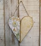 Decoupage Wooden Wildflower Heart