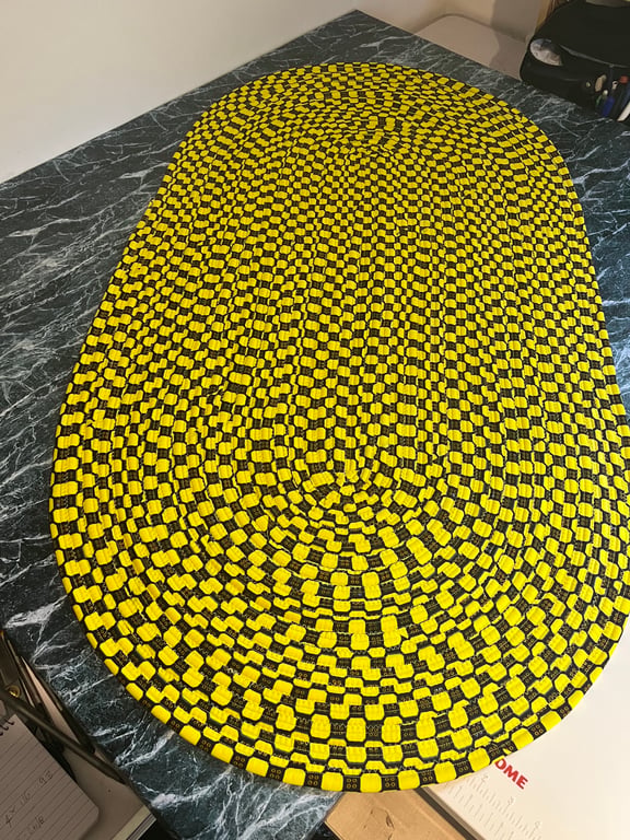 Handmade Jelly Roll Rug - African Print