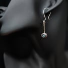 Labradorite sterling silver drop earrings