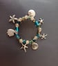 Elasticated nautical charm and bead bracelet - Image 3