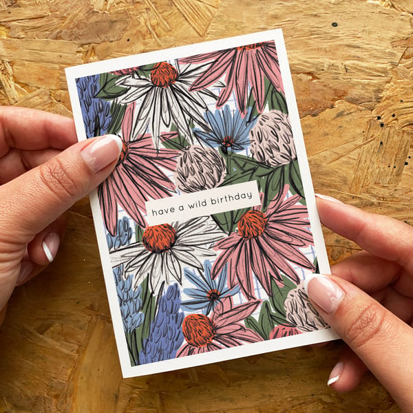 Wildflower Birthday Card