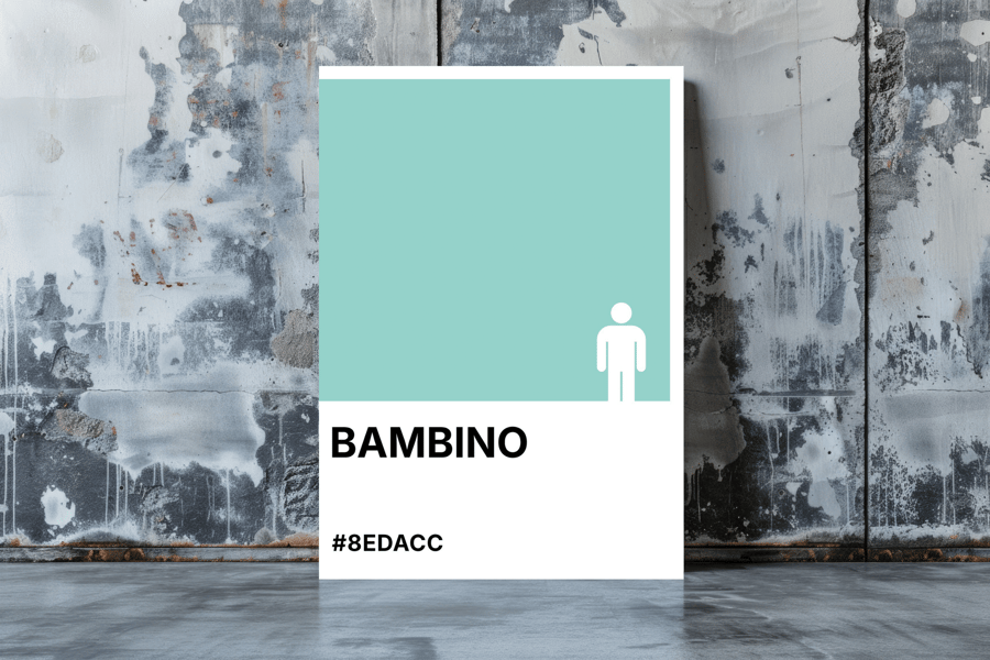 BAMBINO Greeting Card – Colour Swatch Series (A6, Blank Inside)