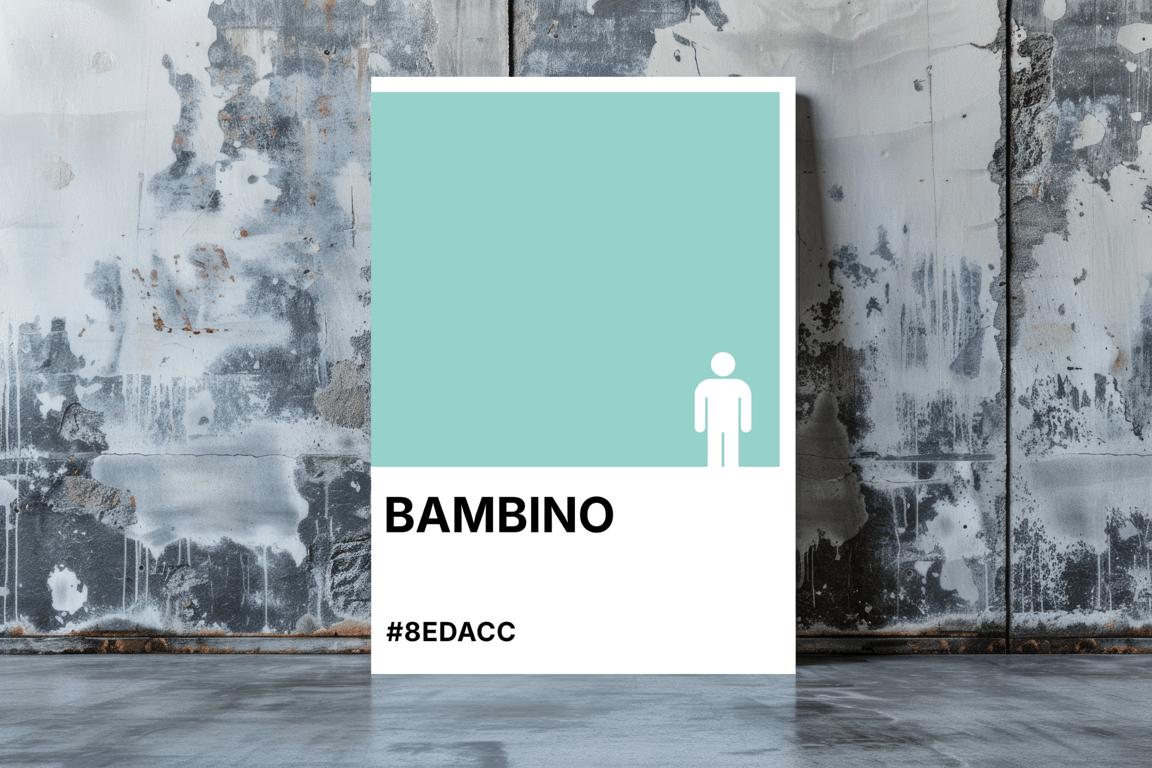 BAMBINO Greeting Card – Colour Swatch Series (A6, Blank Inside)