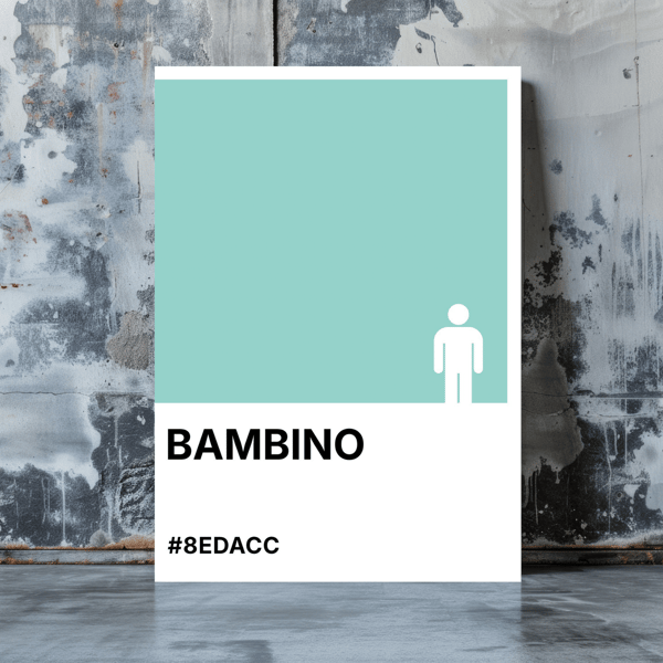 BAMBINO Greeting Card – Colour Swatch Series (A6, Blank Inside)