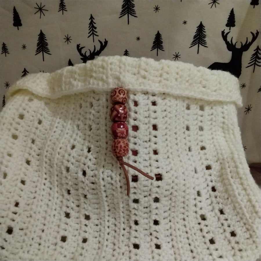 Image of Handmade crochet adult cowl, neck warmer