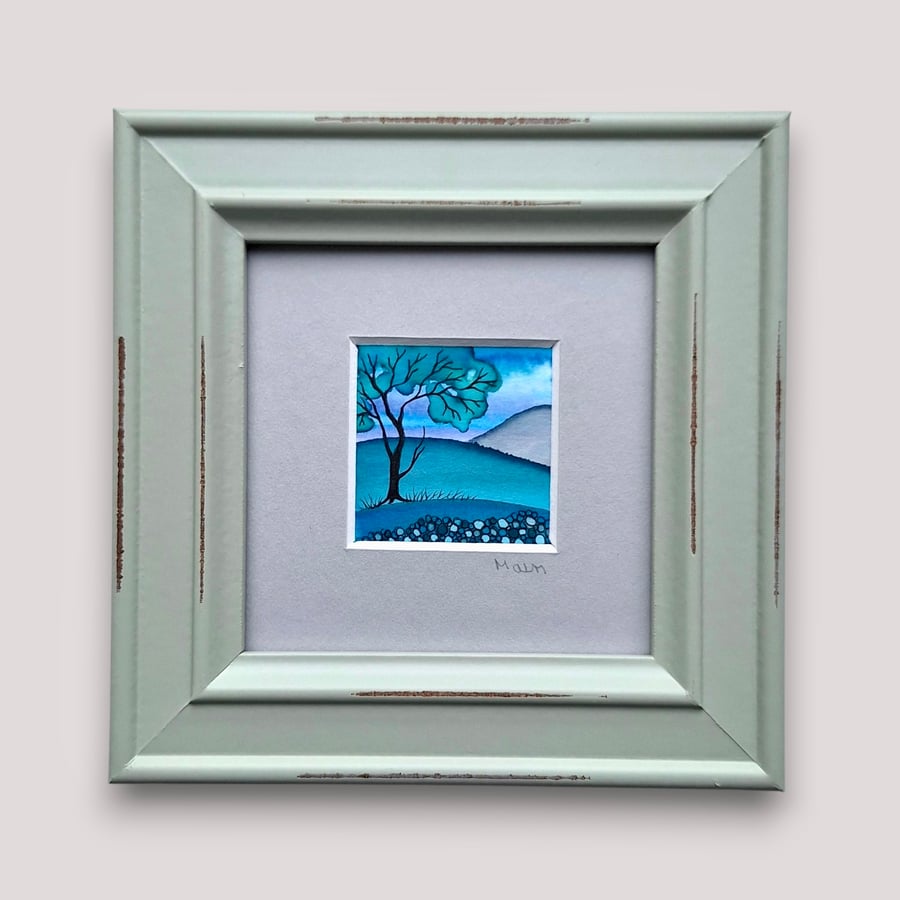 Tiny Framed Painting 