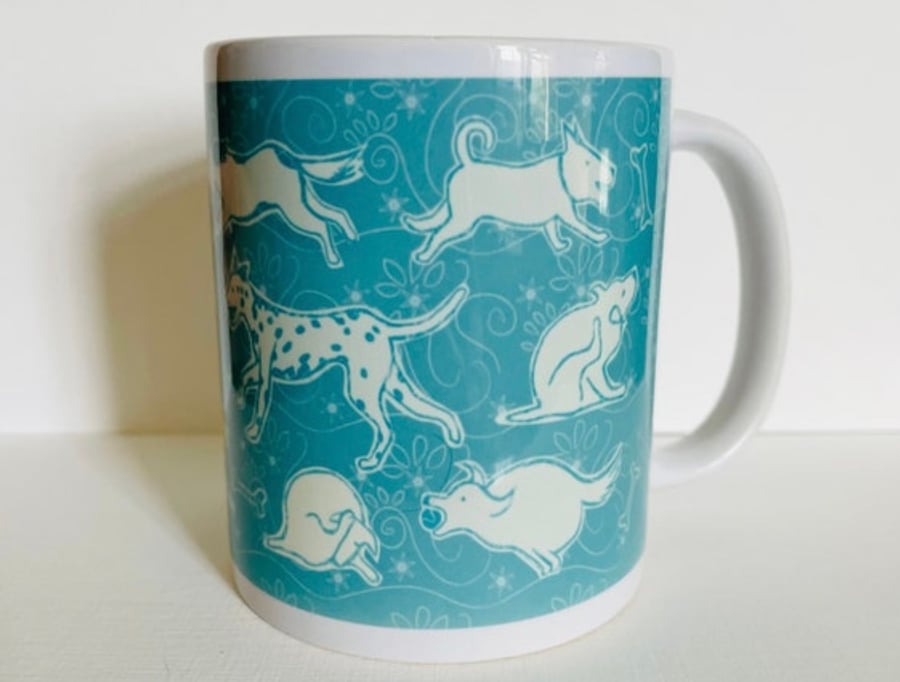 ‘Dogs being Dogs’ Personisable Mug 