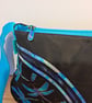 Handbag,Turquoise dragonflies on black - Image 3