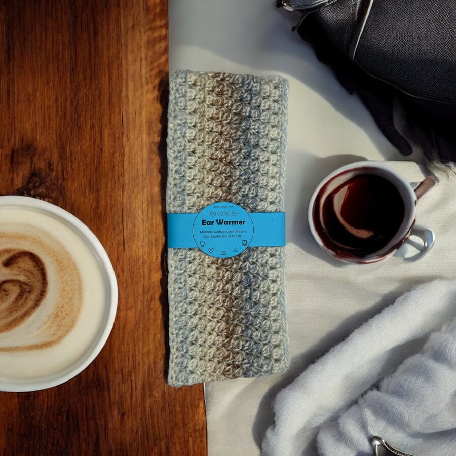 Crocheted Slight Texture Ear Warmer