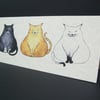 Three Fat Cats Card