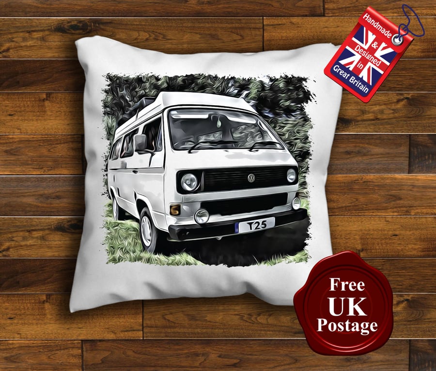 VW T25 Campervan Cushion Cover, Choose Your Size