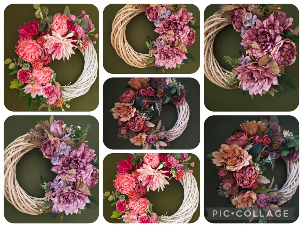 Door Bling Handmade Artificial Wreaths
