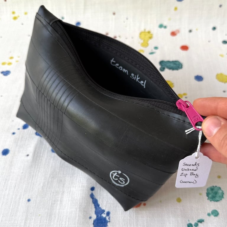 Unlined Inner Tube Bag - Pink Zip - Prototype - Super Seconds