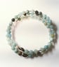 Gemstone Multi Wrap Around Bracelet Bangle - Image 3