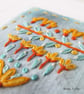HAND EMBROIDERED GREETING CARD - HEART VALENTINE'S DAY - Image 2