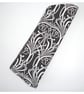 Glasses Case Sleeve Art Nouveau Soft Black and White Ianthe Floral Monochrome - Image 1