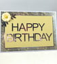 Lemon and silver text Happy Birthday card - Image 4