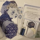 Patchwork hexagon kit EPP English paper piecing hexagonal patchwork pincushion