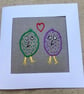 Love embroidered character card. - Image 1