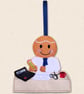 Accountant Gingerbread Decoration - Embroidered Finance Character - Image 2