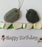 Cornwall pebble art happy birthday card - Image 3