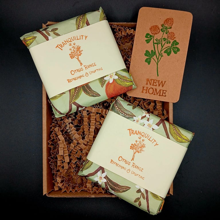Botanical Wax Melts Citrus Blossom New Home Gift Bergamot, Lavender & Lemongrass