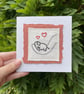 Baby Elephant embroidered card