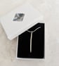 Twisted Stake Point Pendant on Snake Chain Necklace Sterling Silver - Image 5