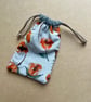 Poppies Drawstring Bag Glasses Case with Matching Scrunchie - Image 6