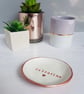 Personalised ring dish (trinket bowl), handmade, customised - Image 2