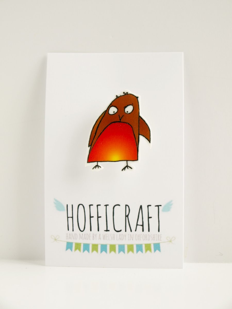 Rodney Robin Bird Brooch 