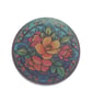 Vintage Botanical Round Glass Coaster Set - Image 5