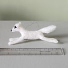 Arctic Fox jumping hanging decorations
