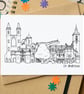 St Andrews Skyline Greetings Card - Image 1