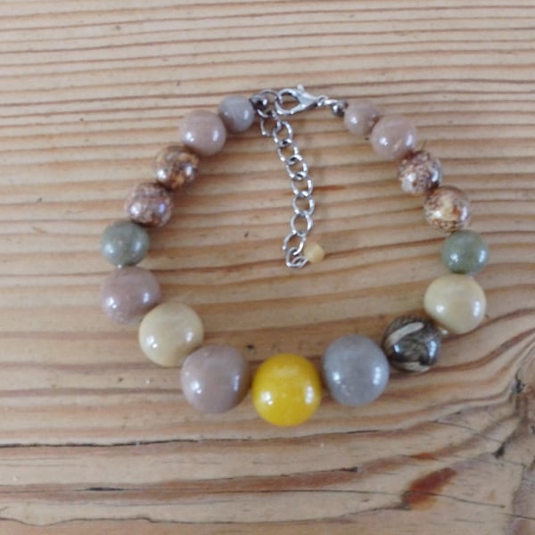 Handmade beaded bracelet.