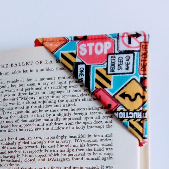 Bookmark, Corner bookmark,  pocket money gift, gift for him, book lover