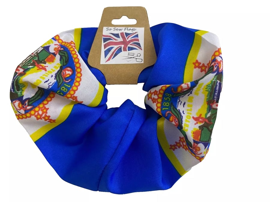 Minnesota USA State America Flag Hair Scrunchie Scrunchies Accessory Band 
