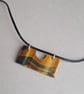 Tiger eye pendant on leather cord - Image 3