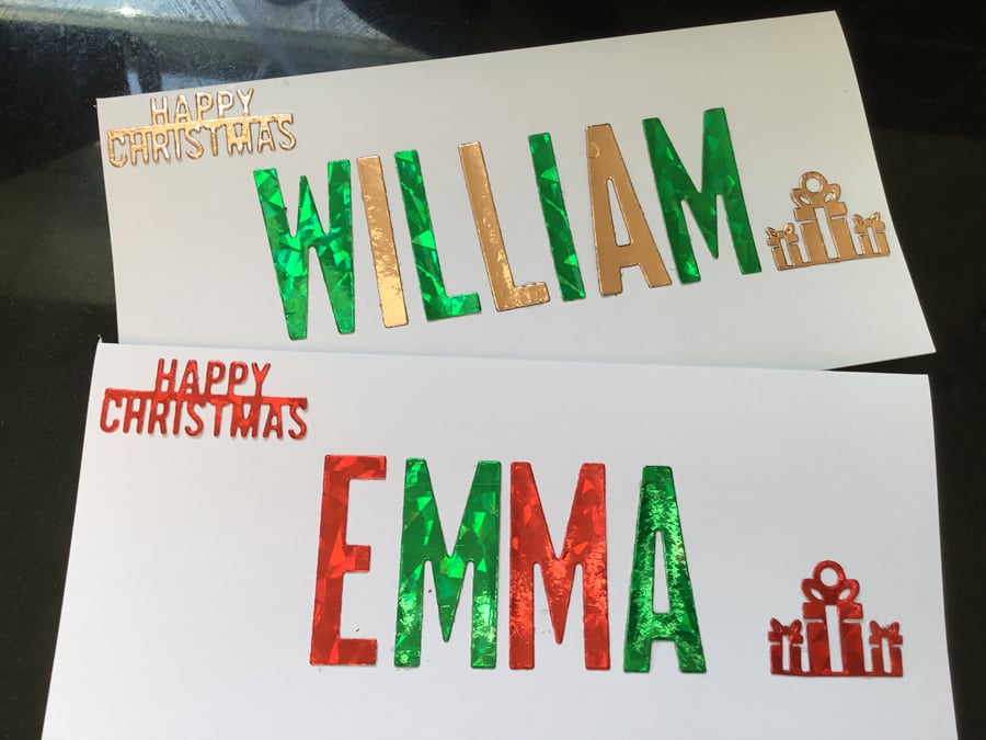 Personalised Christmas card