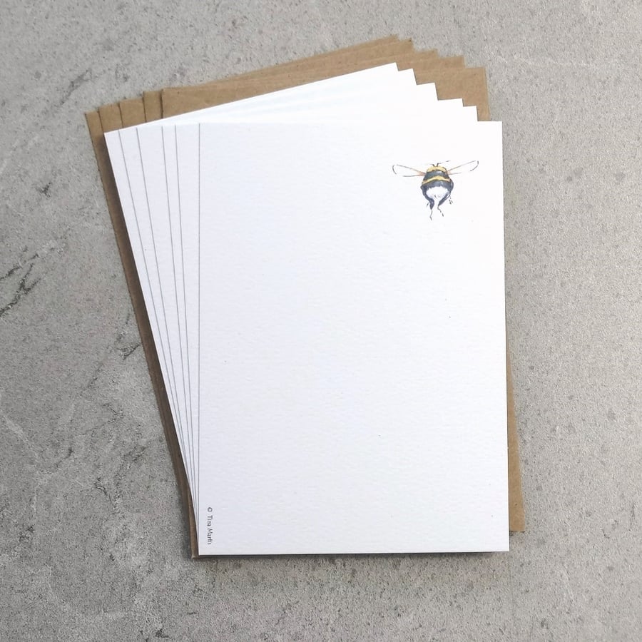 Postcards (pack of 6) Bee Eco friendly