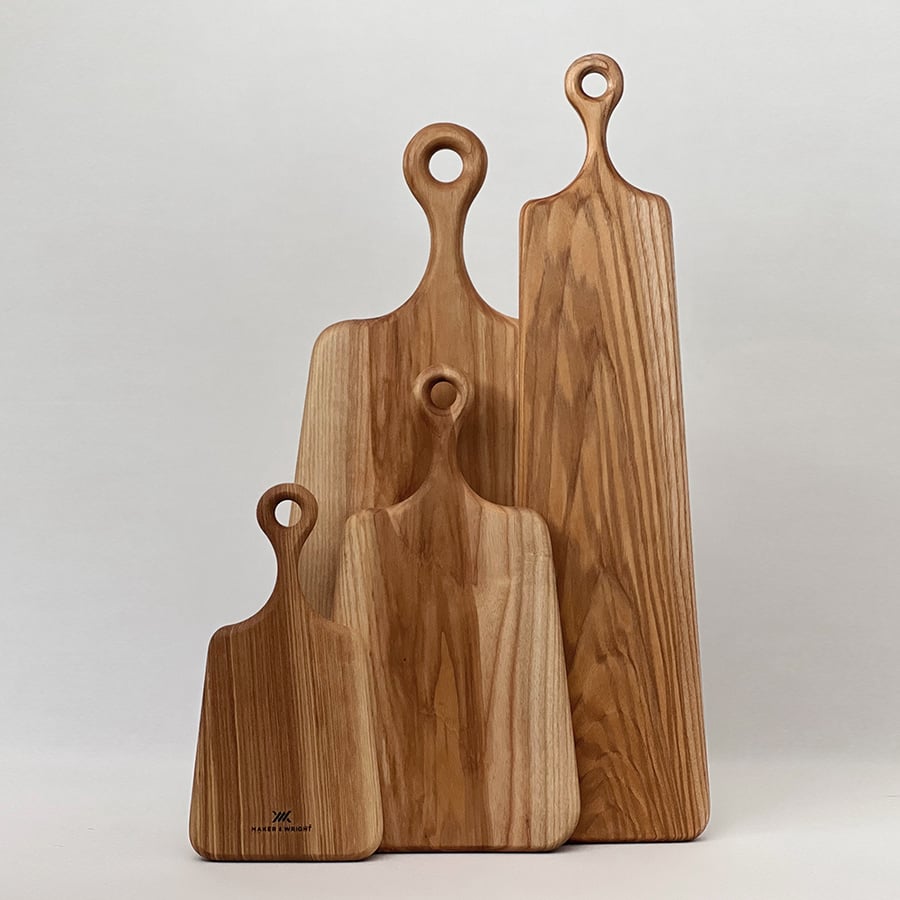 Family of Handmade serving & chopping deli boards