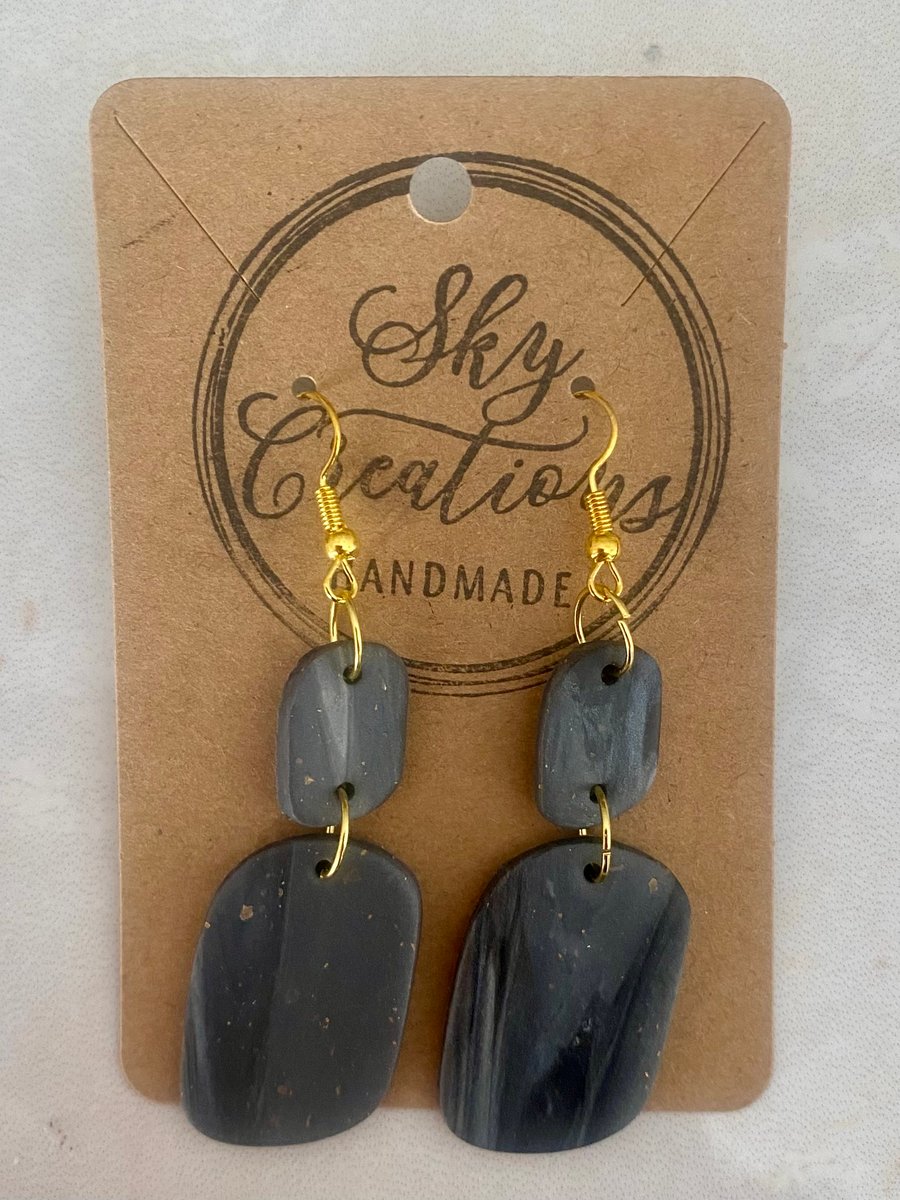 Ref: 2537 Handmade polymer clay earrings (includes FREE UK postage)