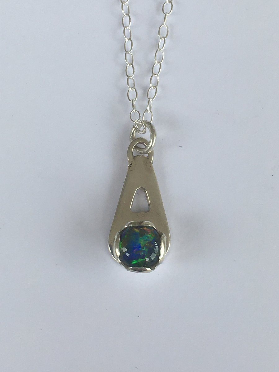 Opal triplet Birthstone Drop