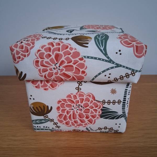 Matisse inspired fabric covered trinket box