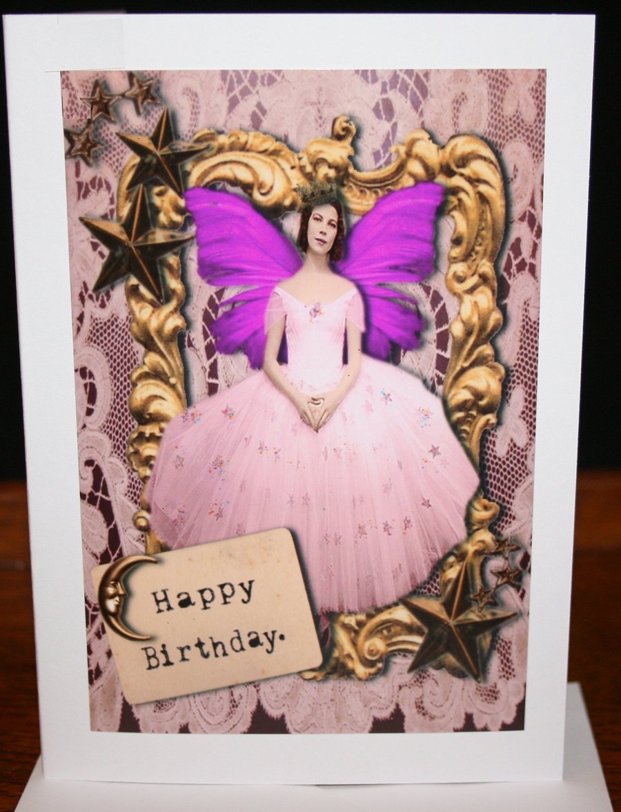 4 mixed vintage inspired birthday cards