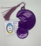 Moon and spider Embroidered Bookmark,   - Image 2