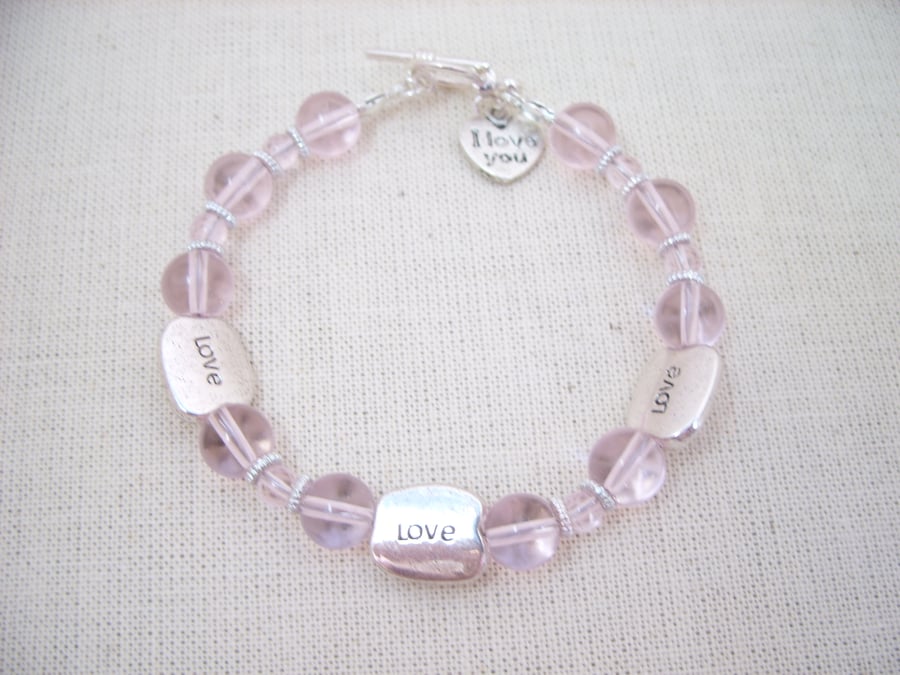 SALE Love Bracelet In Pink