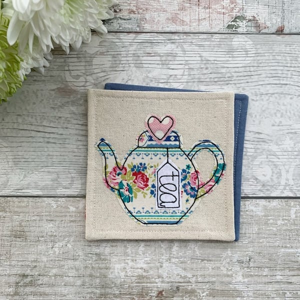 Teapot coaster, tea drinker gift