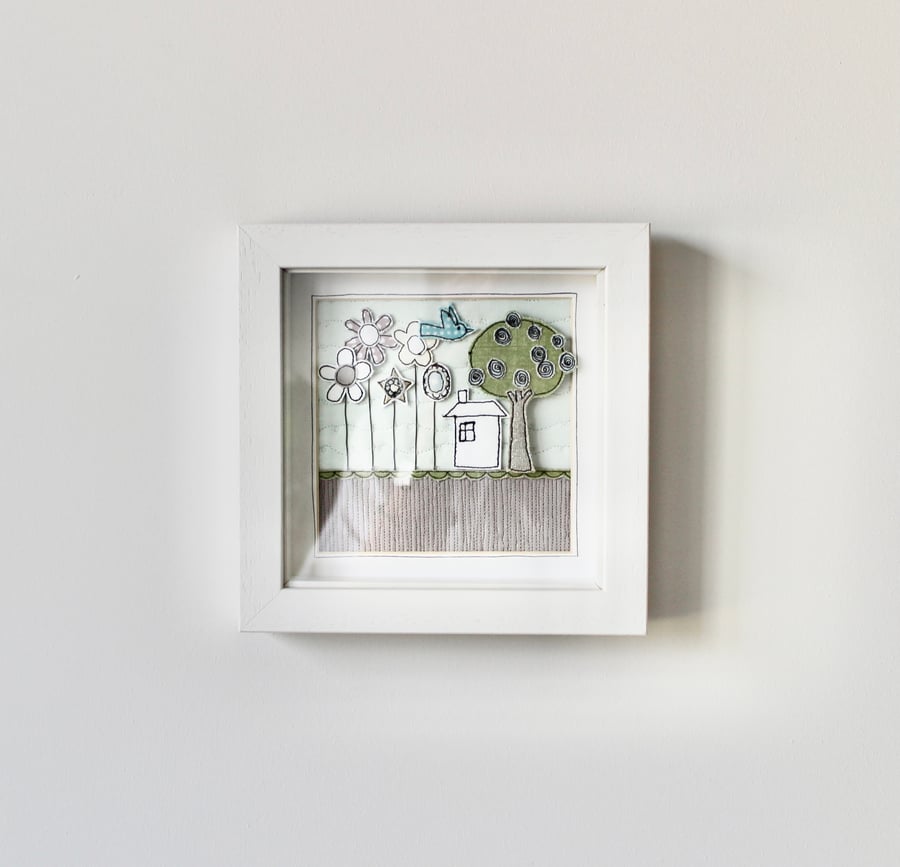 'My Garden' - Framed Textile