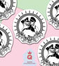 Leather Kiss Sticker